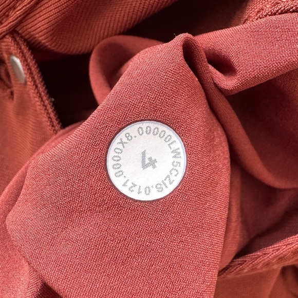 LULULEMON • City Sleek 5 Pocket 7/8 Pant in Dark Terracotta - Picture 14 of 15